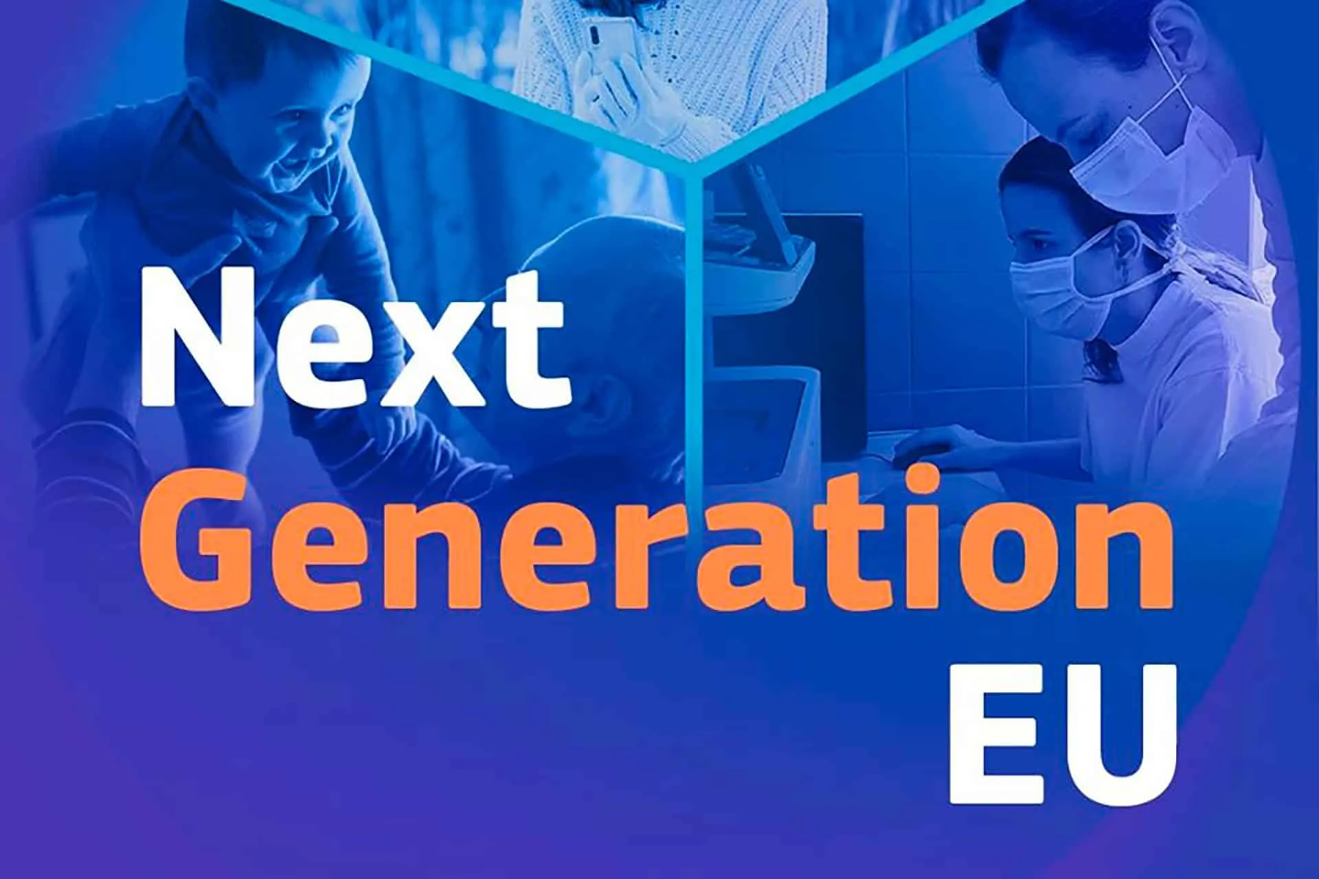 fondos-next-generation-eu-reconstruccion-europa Ilustración de personas construyendo con piezas de puzzle los pilares de la economía europea, simbolizando la reconstrucción con los fondos Next Generation EU.