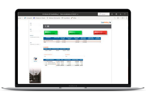 sie business intelligence para constructoras