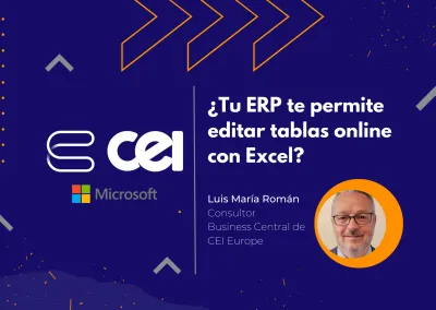 Luis María Román y un invitado en una sesión en vivo de Excel explicando funciones avanzadas del programa, con gráficos y datos en pantalla para ilustrar los conceptos.